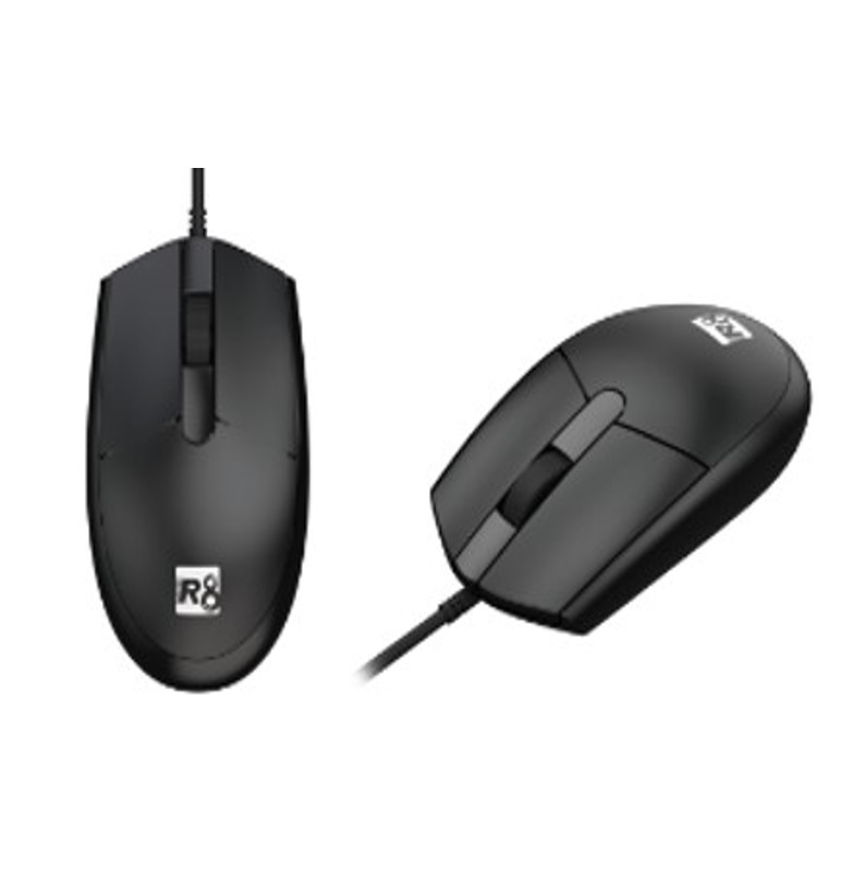 R8 Mouse Usb M1611 3d Optico Black