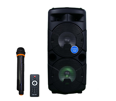 Bocinas Karaoke 6.5 Adio Doble Ad-609 C/bateria/mic