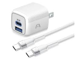Cargador Pd Dual Tipo C/ Usb Argom Fast Charger Con Cable