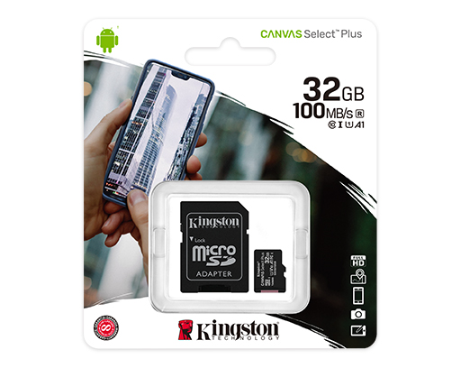 Memory 32.0 Gb Microsd Kingstong Canvas Select Plus Sdcs2