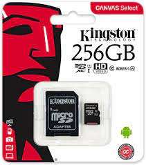 Memoria 256.0 Gb Microsd Kingstong Canvas Select Plus Sdcs2/256gb