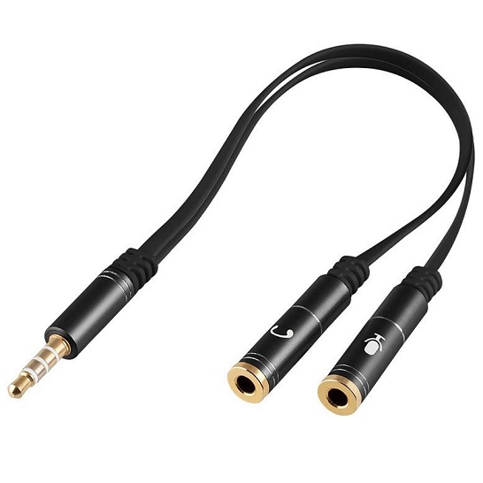 ADAPTADOR SPLITTER AUDIO ARGOM 3.5MM ARG-CB-0029