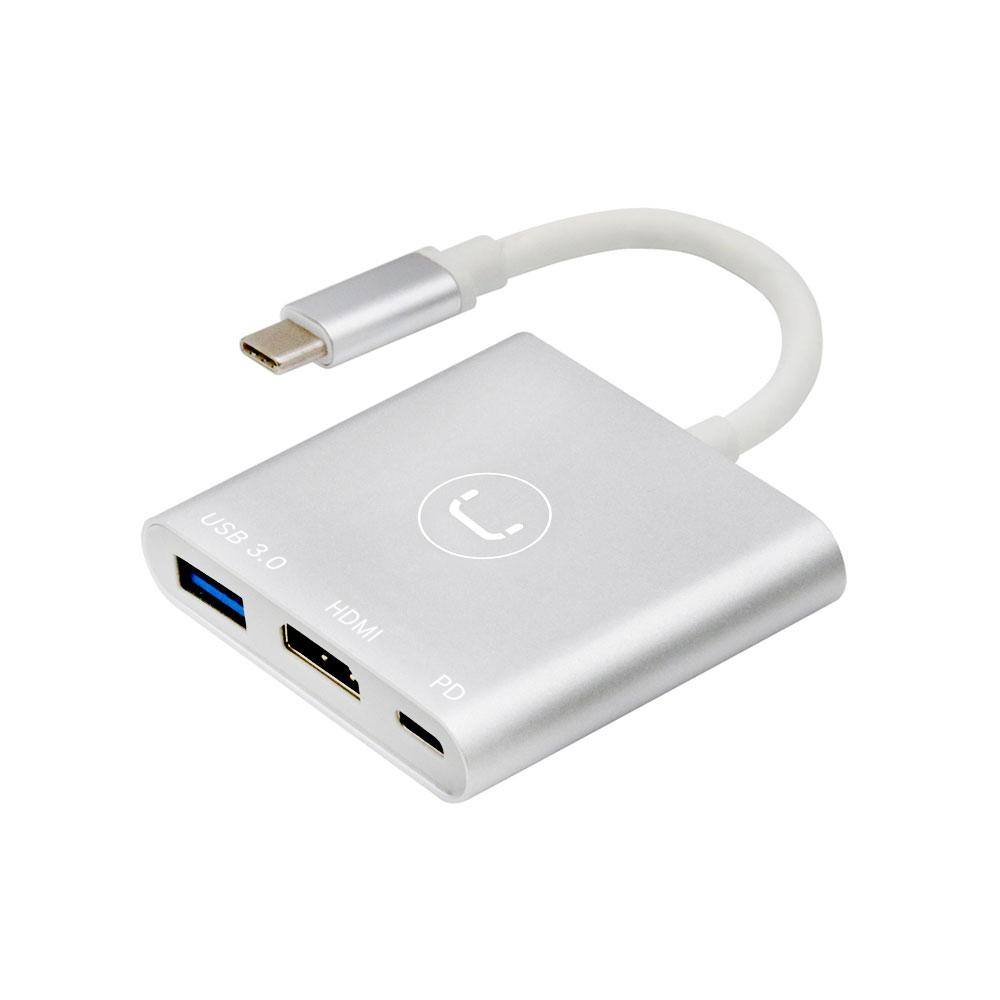 ADAPTADOR 3 EN 1 UNNO TIPO C HB1101SV