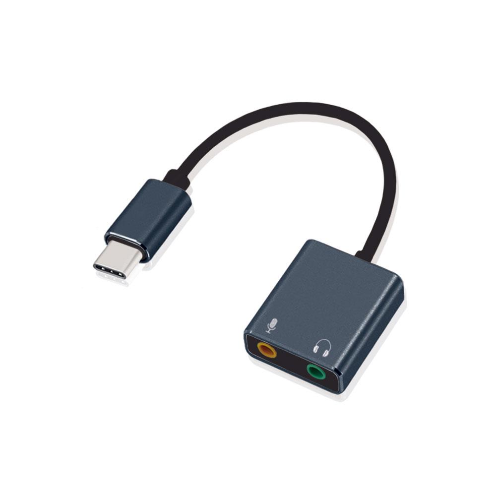 ADAPTADOR USB TIPO C TO AUDIO ARGOM ARG-CB-0066