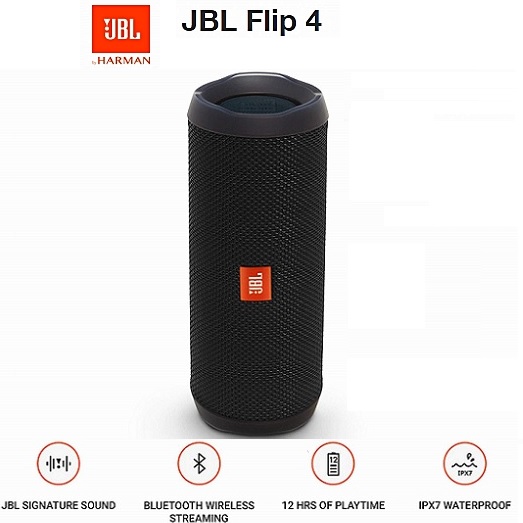 BOCINAS PORTABLE JBL FLIP7 BLUETOOTH BLACK