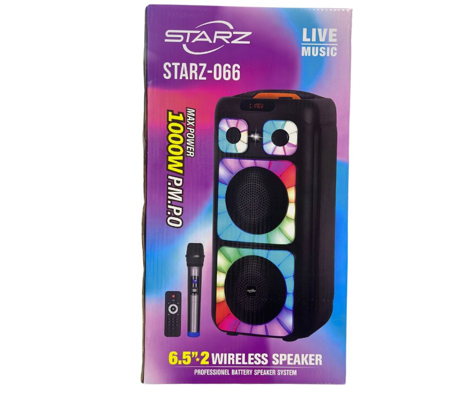 BOCINAS KARAOKE 6.5 STARTZ-066 CON BATERIA