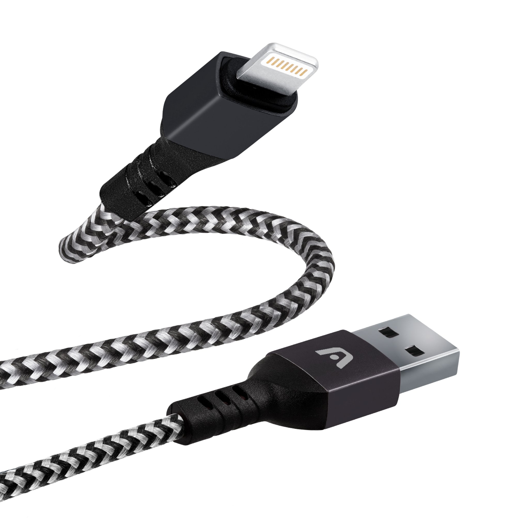 CABLE USB LIGHTNING 6FT ARGOM ARG-CB-0023BK FOR APPLE