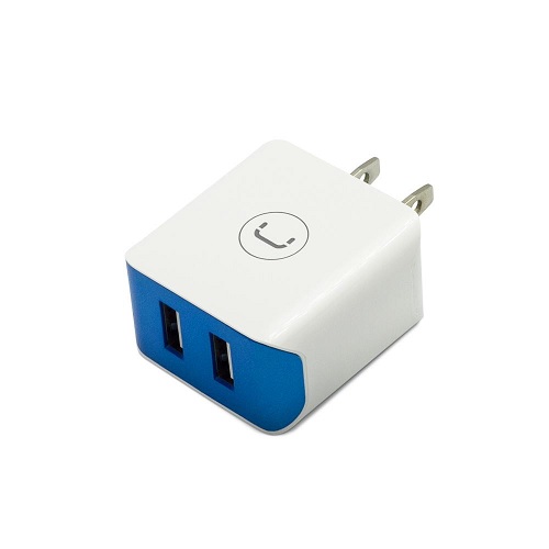 CARGADOR AC USB UNNO DUAL 2.1AMP PW5060WT