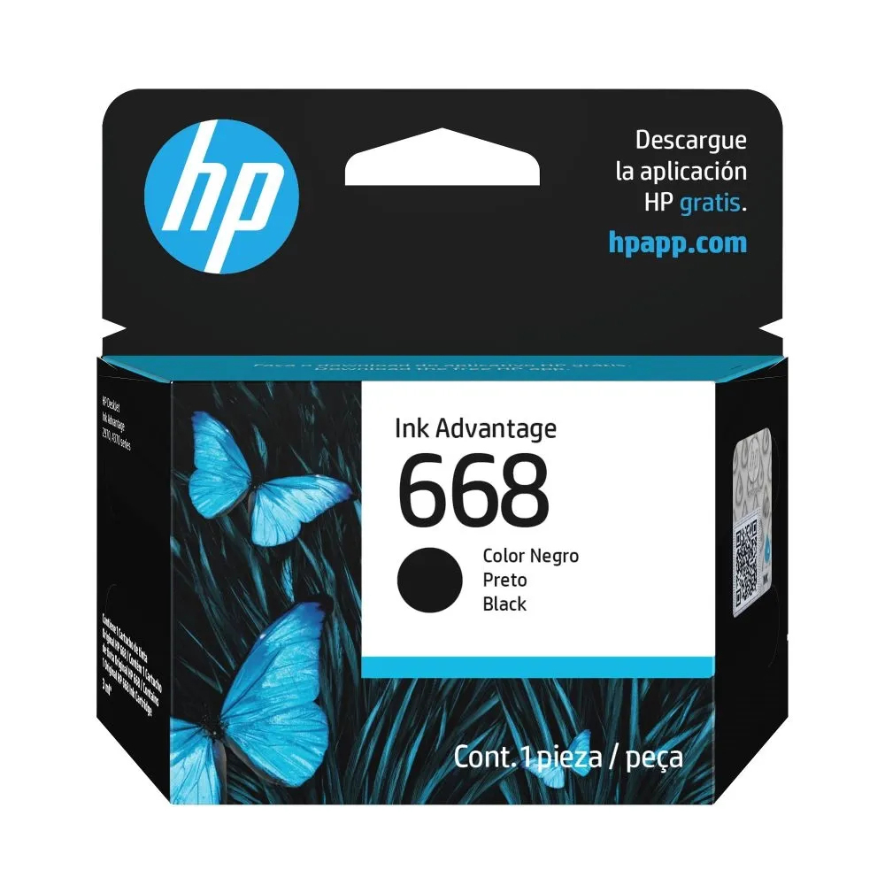 CARTUCHO HP #668 BLACK
