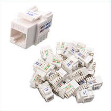 JACLINK RJ-45 JACK KEYSTONE PACK(25) CAT5E TOOLESS GRAY