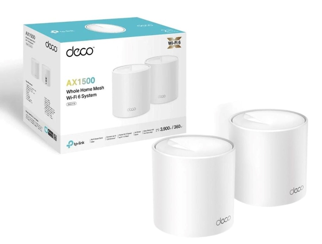 LAN ROUTER TP-LINK DECO X10 WI-FI 6 MESH AX1500 (2PACK)