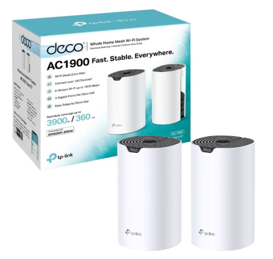 LAN ROUTER TP-LINK DECO S7 (2 PACK) AC1900 WHOLE HOME MESH