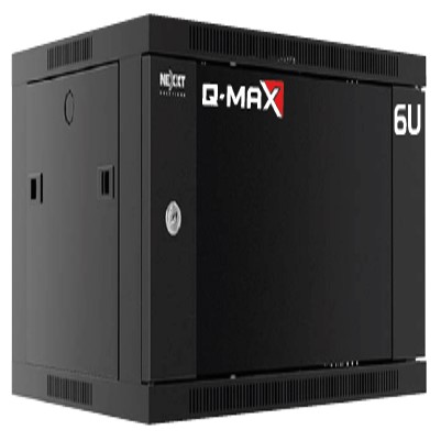 LAN GABINETE PARED 6U Q-MAX NEGRO