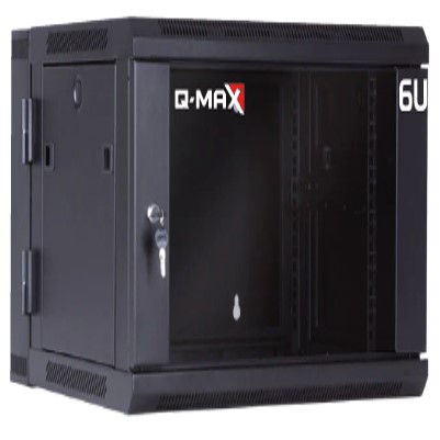 LAN GABINETE PARED ABATIBLE 6U Q-MAX NEGRO