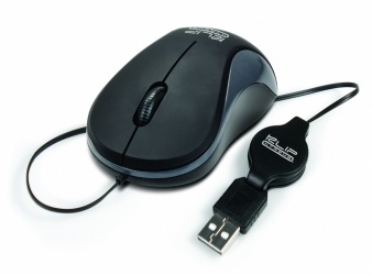 MOUSE USB KLIPX RETRACTABLE KMO-113
