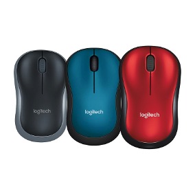 MOUSE USB LOGITECH M185 WIRELESS DARK SILVER