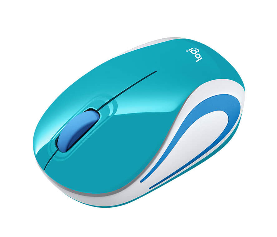 MOUSE USB LOGITECH M187 WIRELESS VERDE AZULADO TEAL
