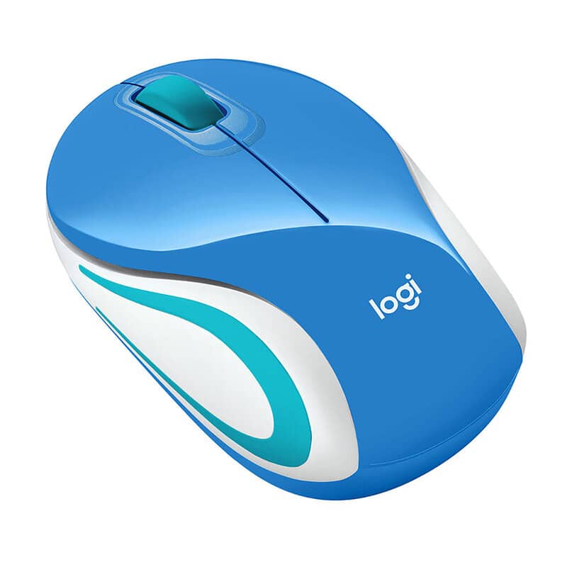 MOUSE USB LOGITECH M187 WIRELESS BLUE