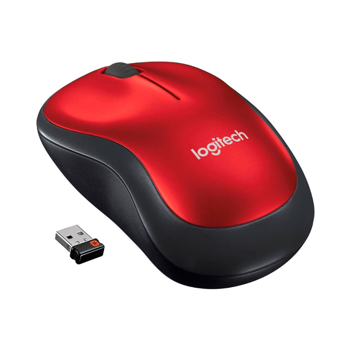 MOUSE USB LOGITECH M185 WIRELESS RED