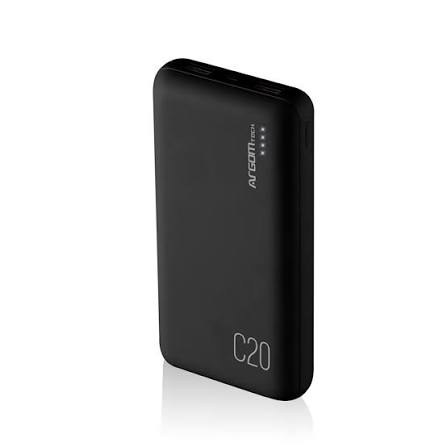 POWER BANK ARGOM C20 20000MAH ARG-PB-1145 BLACK