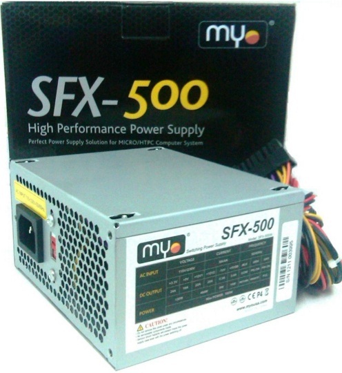POWER SUPPLY MINI MYO 500W W/SATA SFX-500