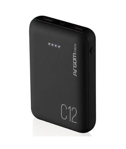 POWER BANK ARGOM C12 ARG-PB-1138BK 12000MAH