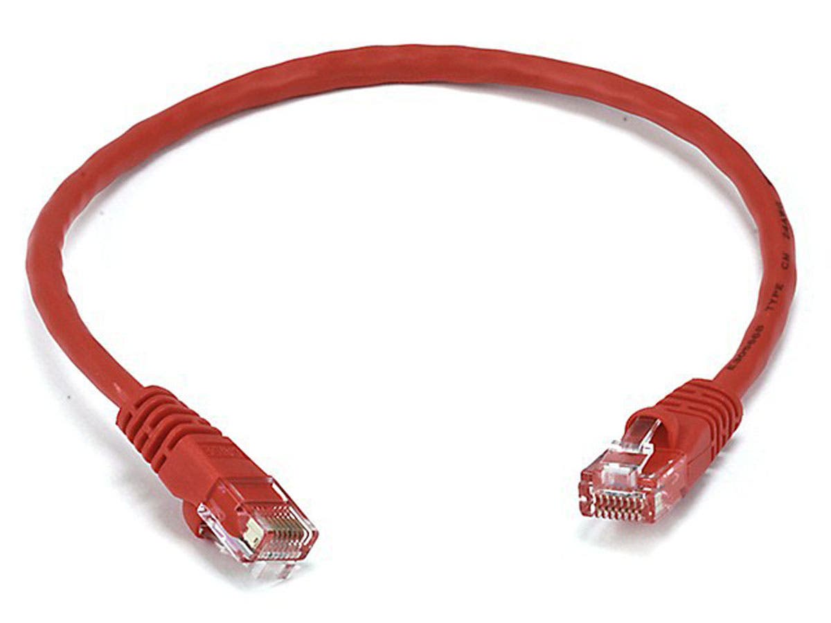 RJ-45 PATCH CORD NEXXT CAT6E 1FT RD