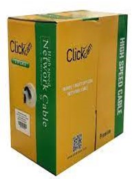 RJ-45 CABLE UTP CAT6E ROLLO 1000FT CLICKAM BLACK CC-CAT6CCA