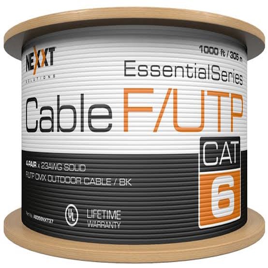 RJ-45 CABLE UTP CAT6E ROLLO NEXXT ESSENCIAL OUTDOOR