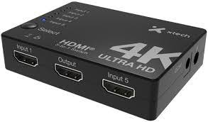 SWITCH HDMI 4K A HDMI 5 PUERTO C/CONTROL XHA-430