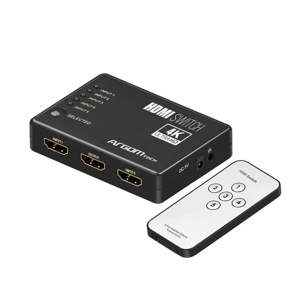 SWITCH HDMI 5 PORT 4K ARGOM ARG-AV-5125