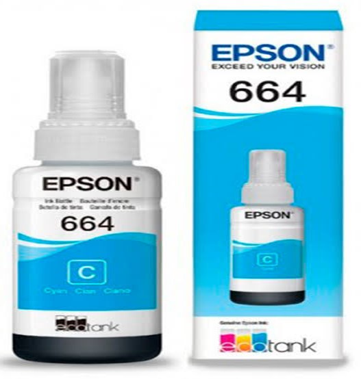 TINTA EPSON T664220 PARA LA SERIE L CYAN
