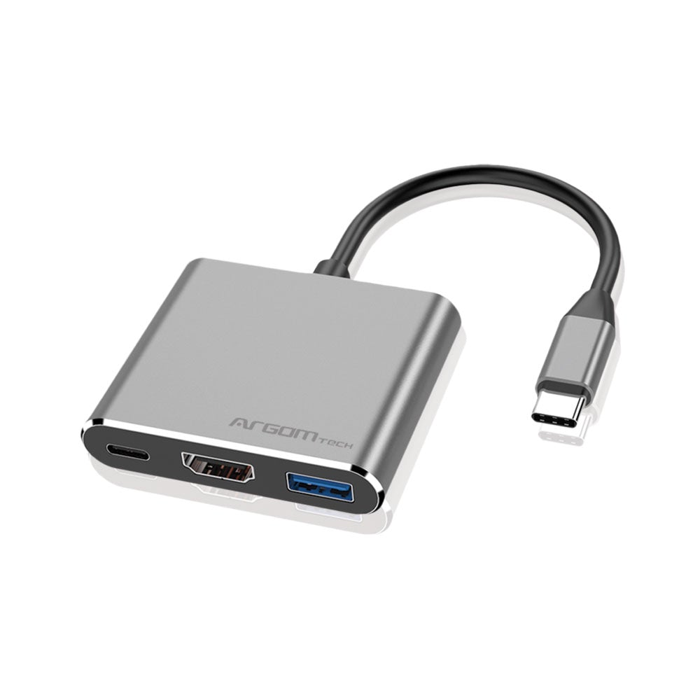 ADAPTADOR HUB ARGOM TIPO C 3 EN 1 ONEAXESS ARG-UB-0181